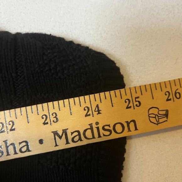 Womens Sweater Vintage TOPPY Cap Sleeve Black Cable Knit USA NEW Size Medium - Picture 4 of 10